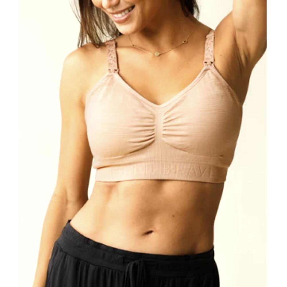 Kindred Bravely Women's Beige Sublime Hands-Free Pumping & Nursing Bra Size M